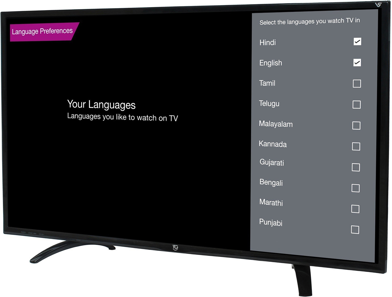 Image of VG 98 cm (39 inch) HD Ready LED Smart Android Based TV