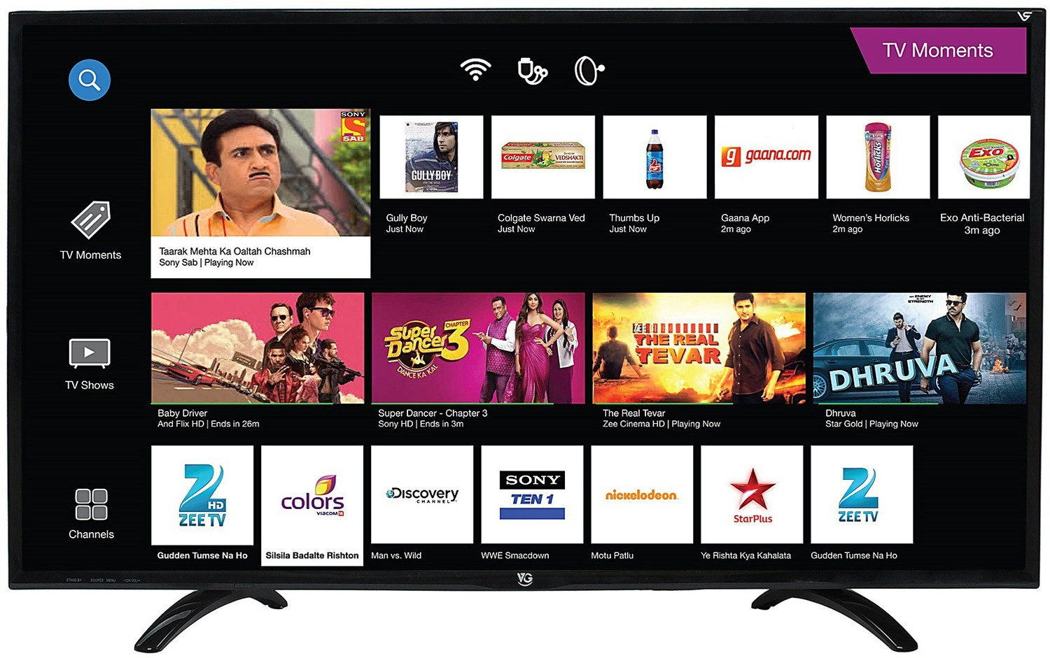 Image of VG 98 cm (39 inch) HD Ready LED Smart Android Based TV