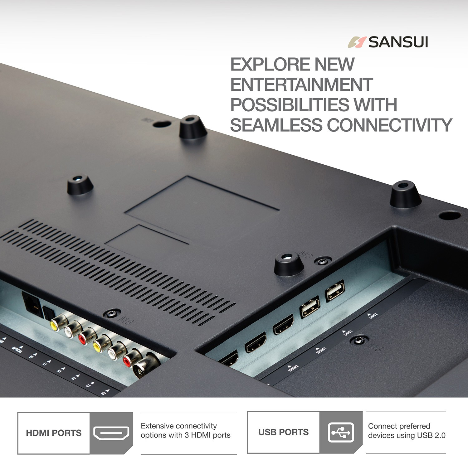 Image of Sansui Pro View 109 cm (43 inch) Ultra HD (4K) LED Smart Android Based TV with Powered by dbx-tv Sound (43UHDAOSP)