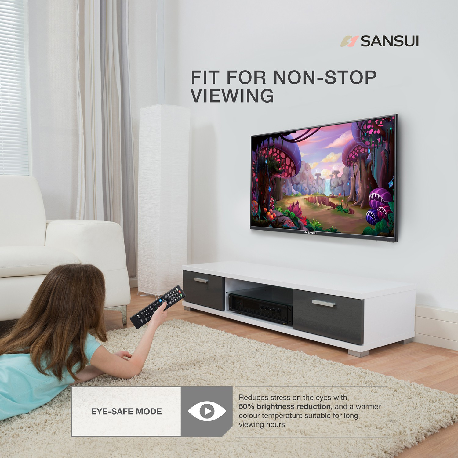 Image of Sansui Pro View 109 cm (43 inch) Ultra HD (4K) LED Smart Android Based TV with Powered by dbx-tv Sound (43UHDAOSP)