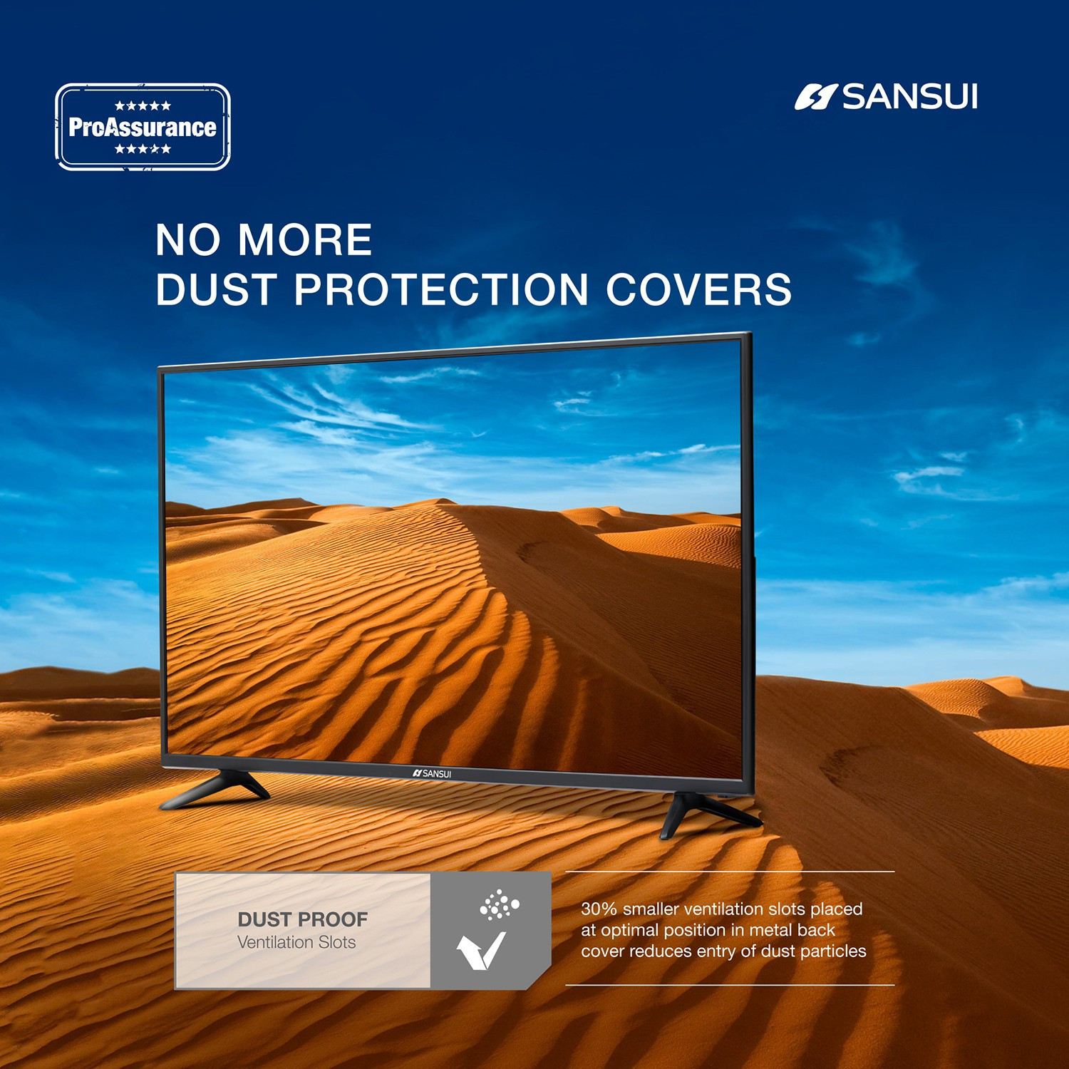 Image of Sansui Pro View 109 cm (43 inch) Ultra HD (4K) LED Smart Android Based TV with Powered by dbx-tv Sound (43UHDAOSP)