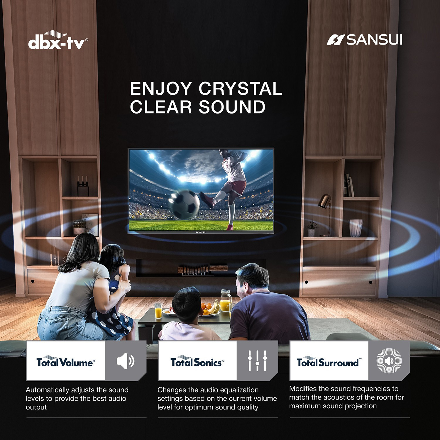 Image of Sansui Pro View 109 cm (43 inch) Ultra HD (4K) LED Smart Android Based TV with Powered by dbx-tv Sound (43UHDAOSP)