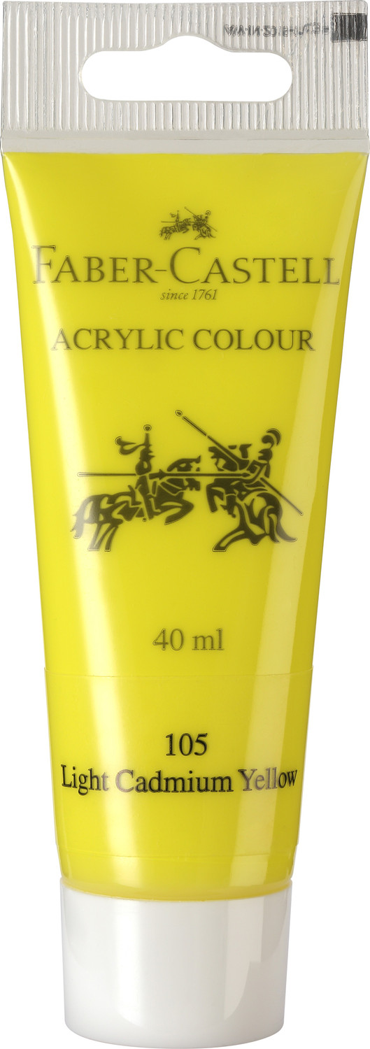Image of FABER-CASTELL Acrylic 40ml Tube - Light Cadmium Yellow 105