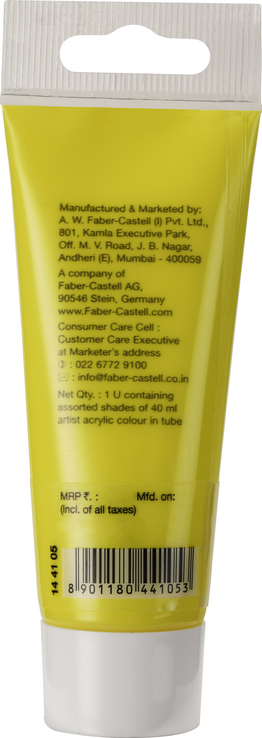 Image of FABER-CASTELL Acrylic 40ml Tube - Light Cadmium Yellow 105