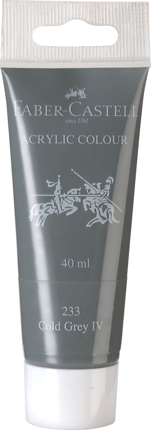 Image of FABER-CASTELL Acrylic 40ml Tube - Cold Grey IV 233