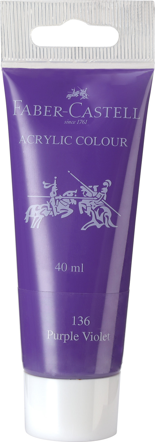 Image of FABER-CASTELL Acrylic 40ml Tube - Purple Violet 136