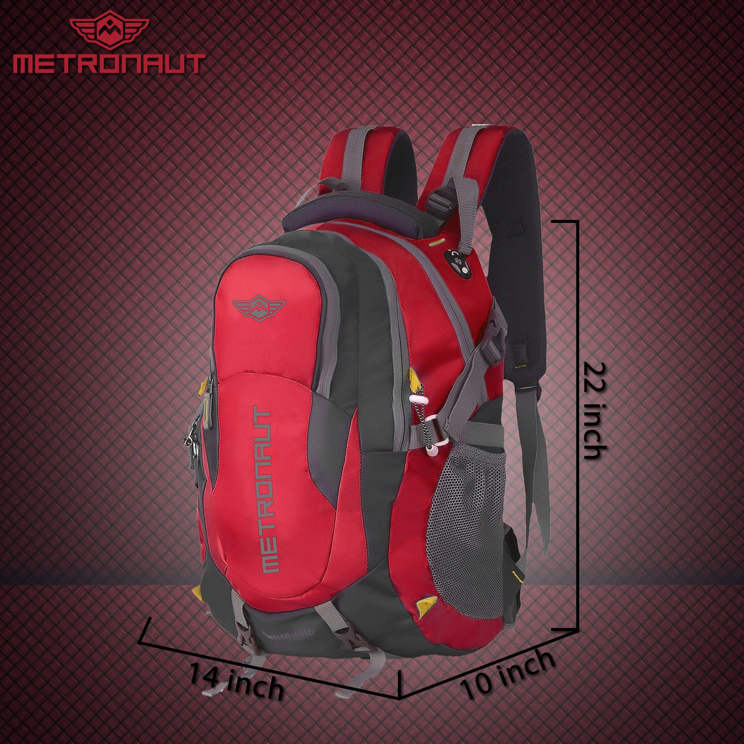 Image of METRONAUT Hammer Hi storage Travel 40L with rain cover 40 L Laptop Backpack