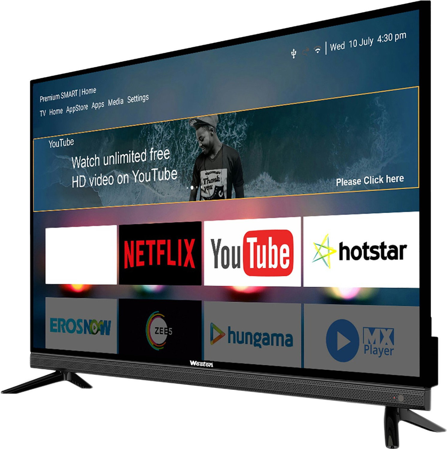 Image of Weston Premium Series 124 cm (49 inch) Full HD LED Smart Android Based TV