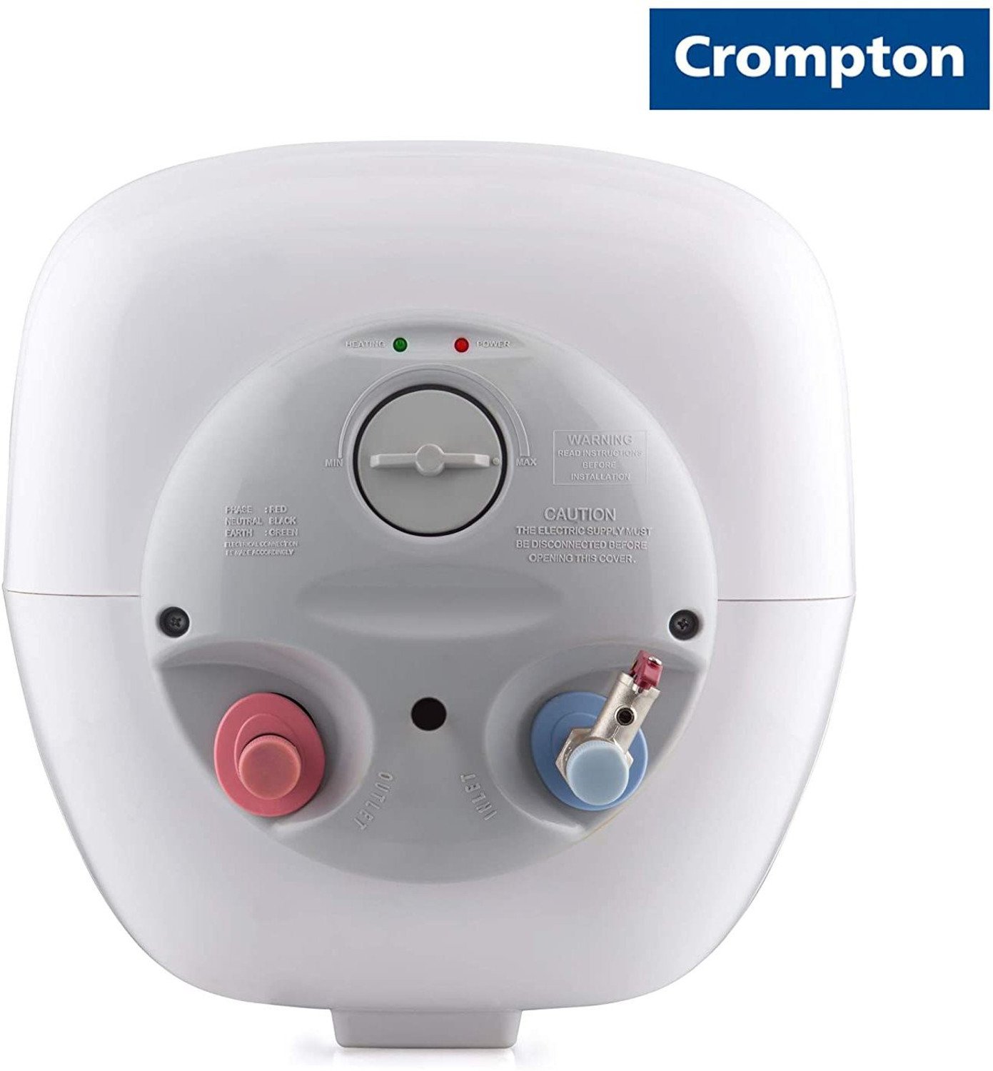 Image of Crompton SWH 1306 Solarium Aura 06-Litre Storage Water Heater (Ivory) 6 L Storage Water Geyser