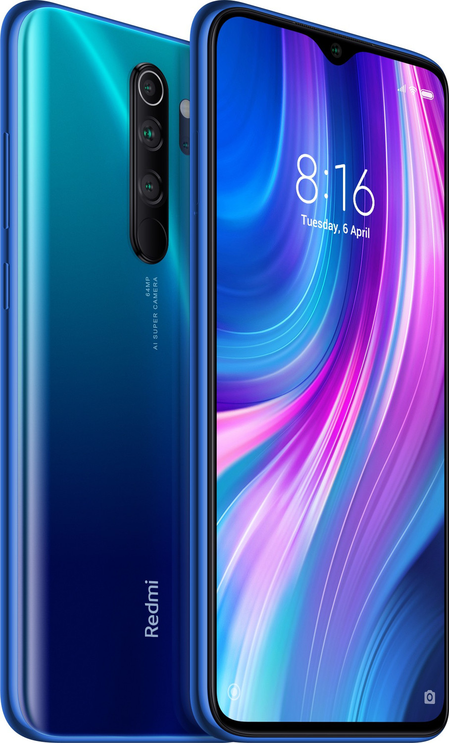 Image of REDMI Note 8 Pro (Electric Blue, 64 GB)