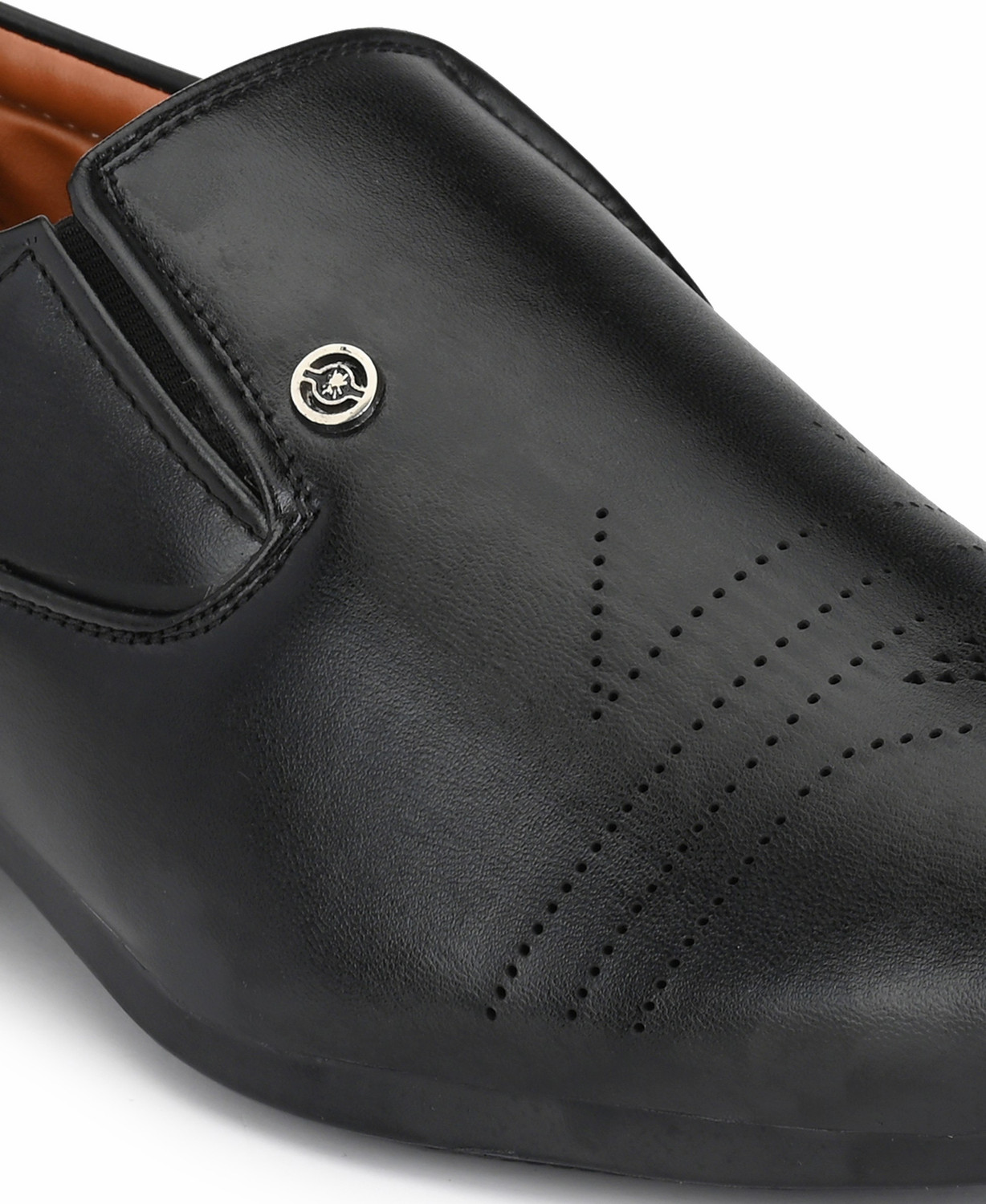 Image of PROVOGUE Formal Shoes for Men Without Lace |Leather formal Shoes |Derby Shoes |Wedding Slip On For Men