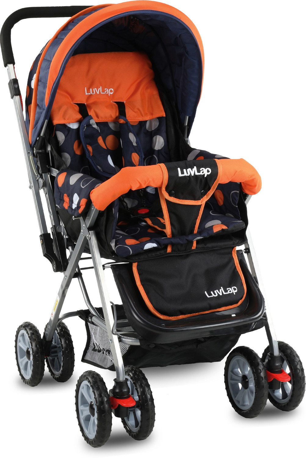 Image of LuvLap Sunshine Stroller /Pram, Easy Fold, for Newborn Baby /Kids, 0-3 Years, Stroller