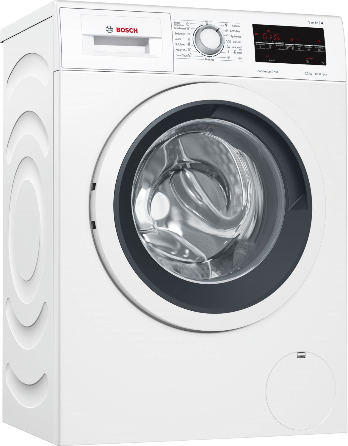 Image of BOSCH 6.2 kg Fully Automatic Front Load Washing Machine with In-built Heater White