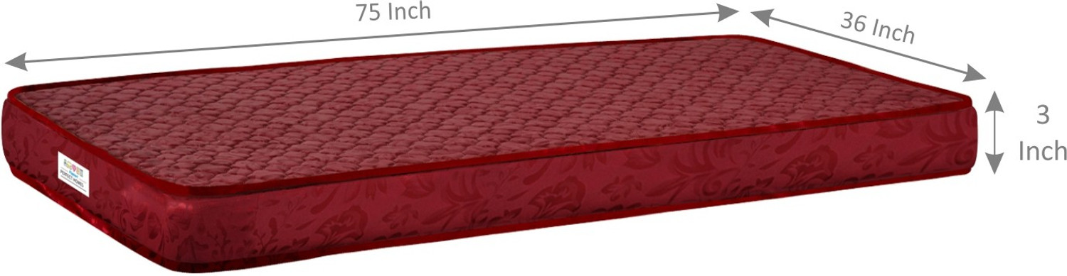 Image of Flipkart Perfect Homes Quilt 3 inch Single PU Foam Mattress