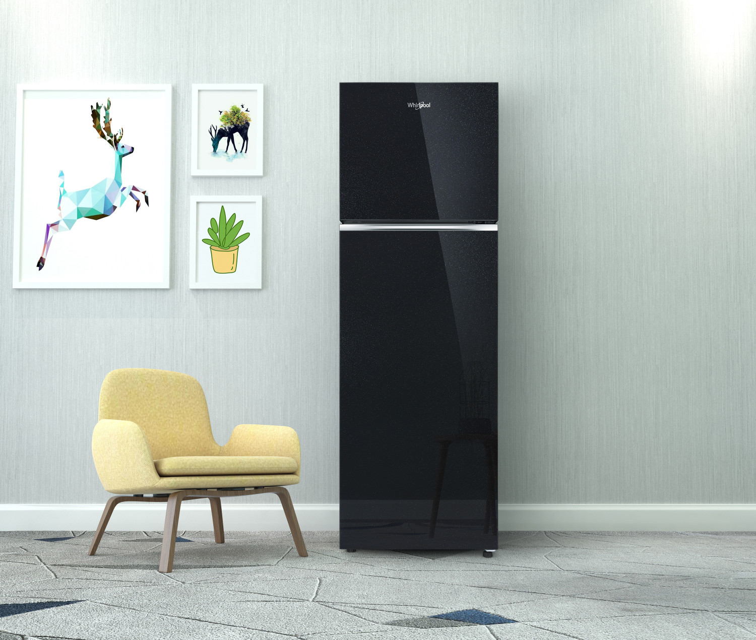 Image of Whirlpool 235 L Frost Free Double Door 2 Star Refrigerator with Glass Door