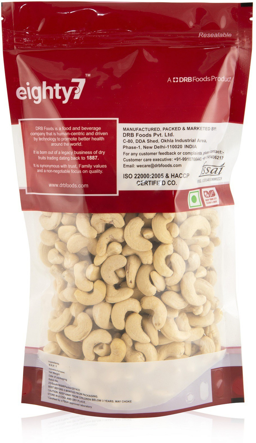 Image of Eighty7 Cashews Cashews