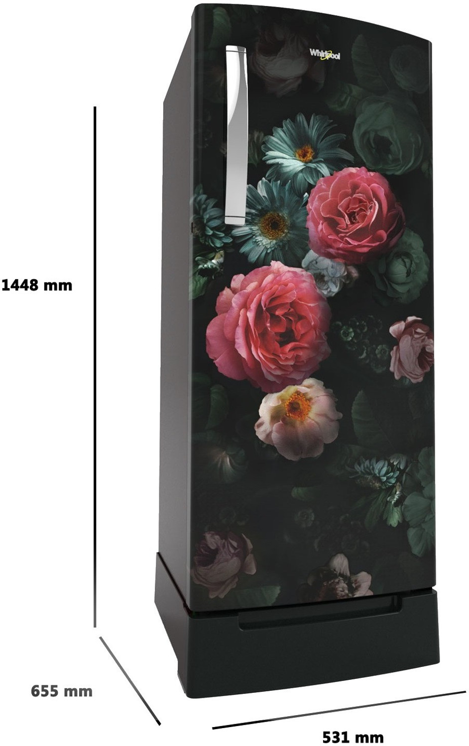 Image of Whirlpool 200 L Direct Cool Single Door 3 Star Refrigerator with Base Drawer