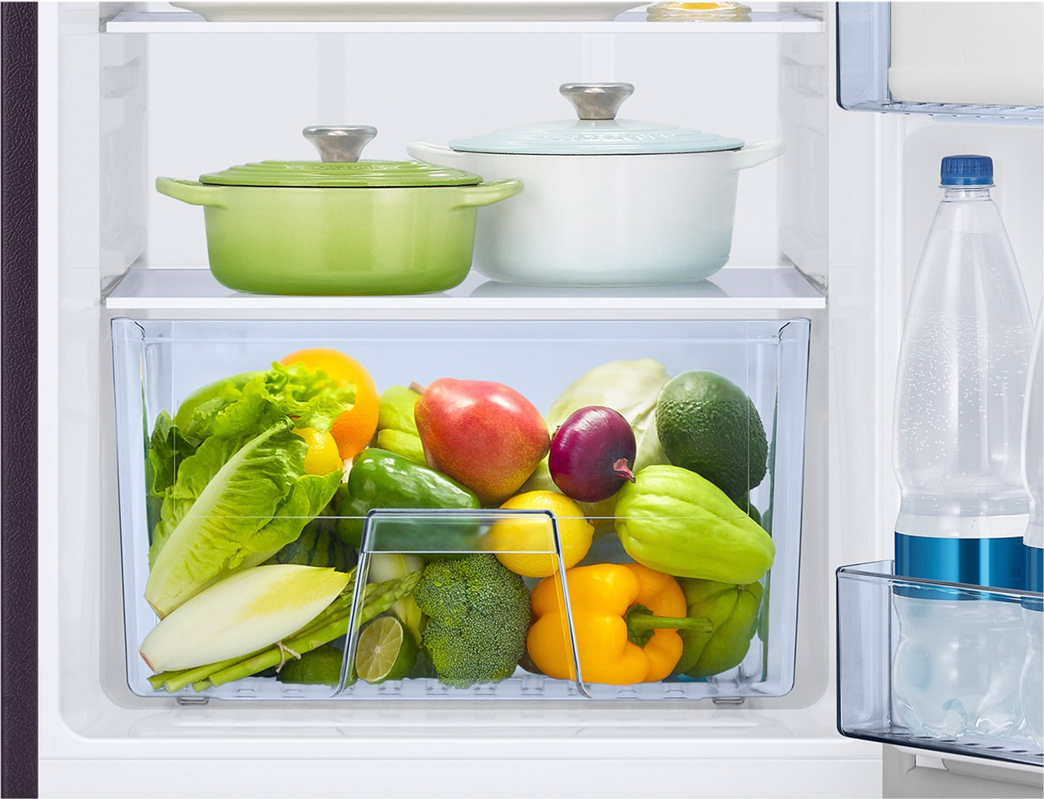 Image of Samsung 198 L Direct Cool Single Door 4 Star Refrigerator with Base Drawer