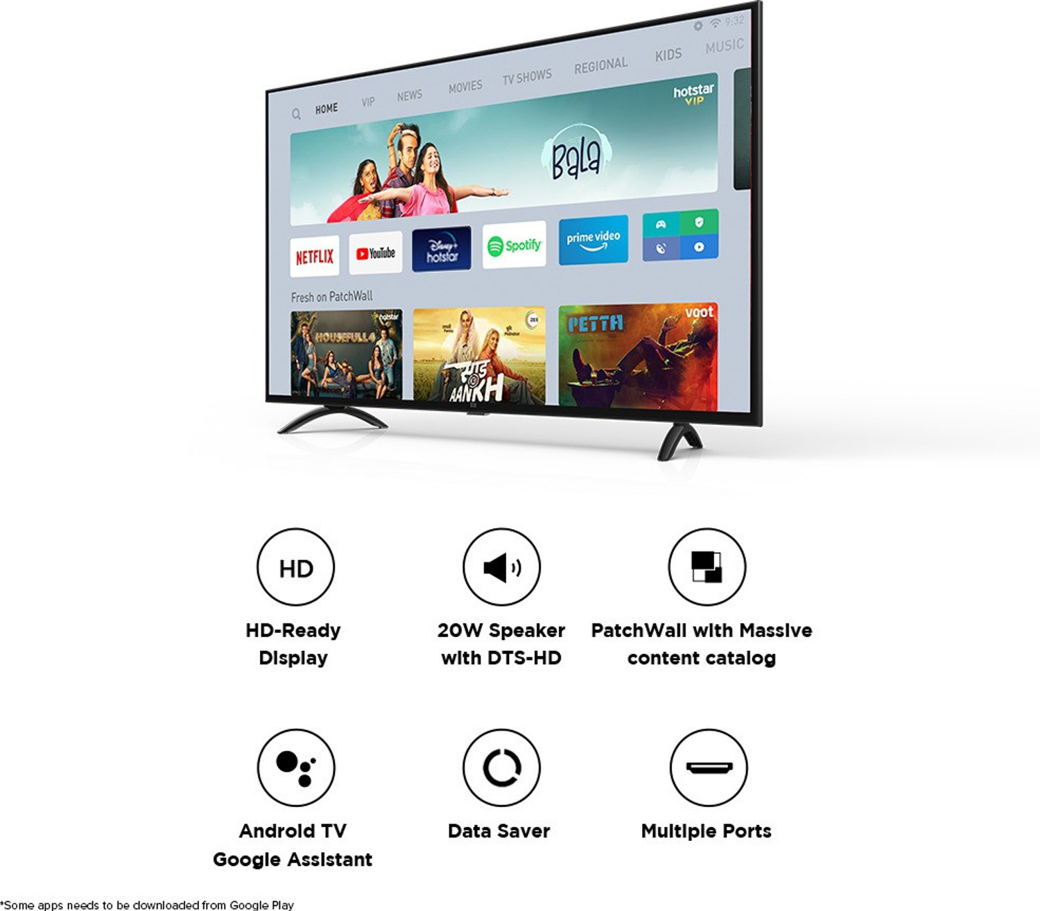 Image of XIAOMI by Mi 4A 80 cm (32 inch) HD Ready LED Smart Android TV