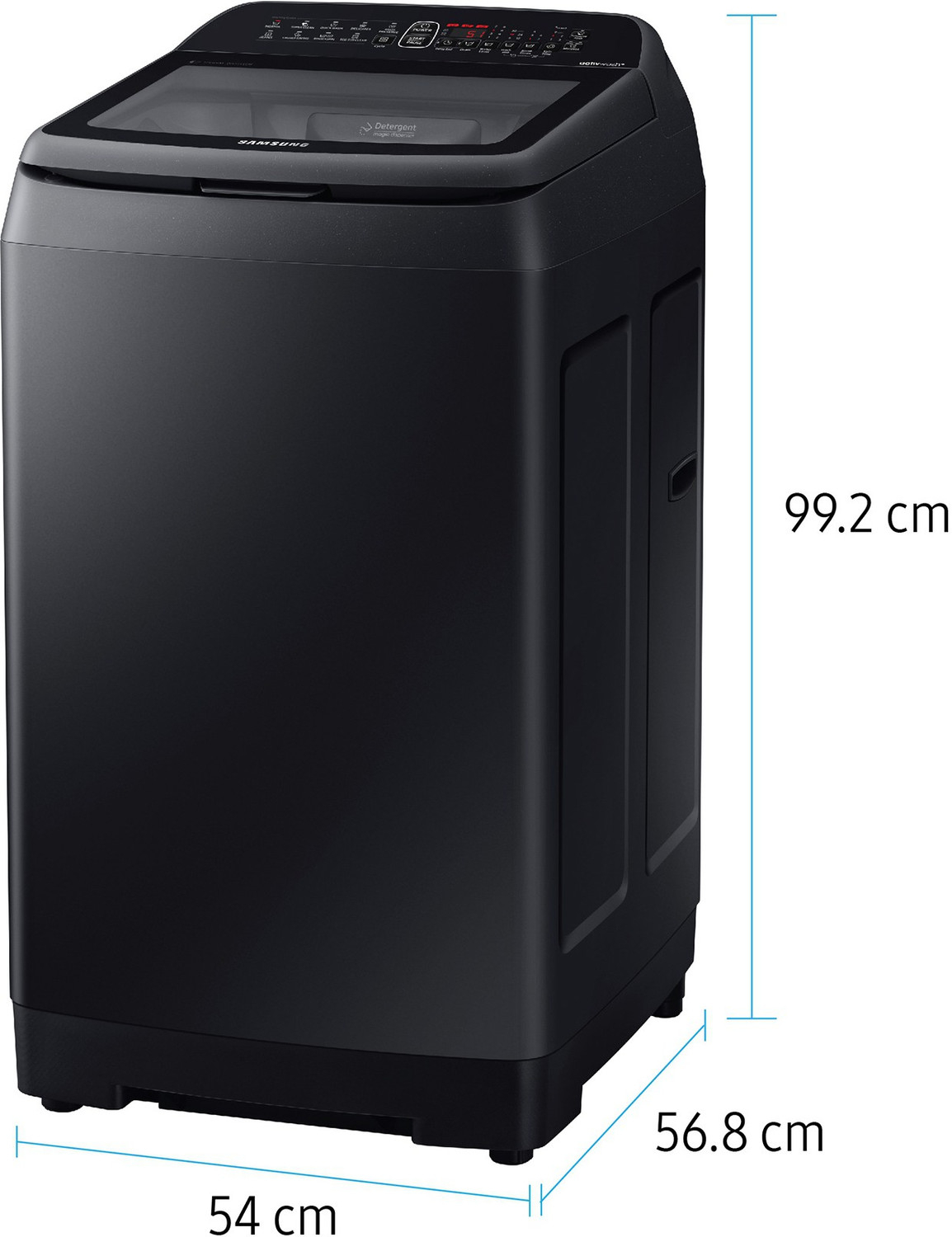 Image of Samsung 7.5 kg Fully Automatic Top Load Washing Machine Black