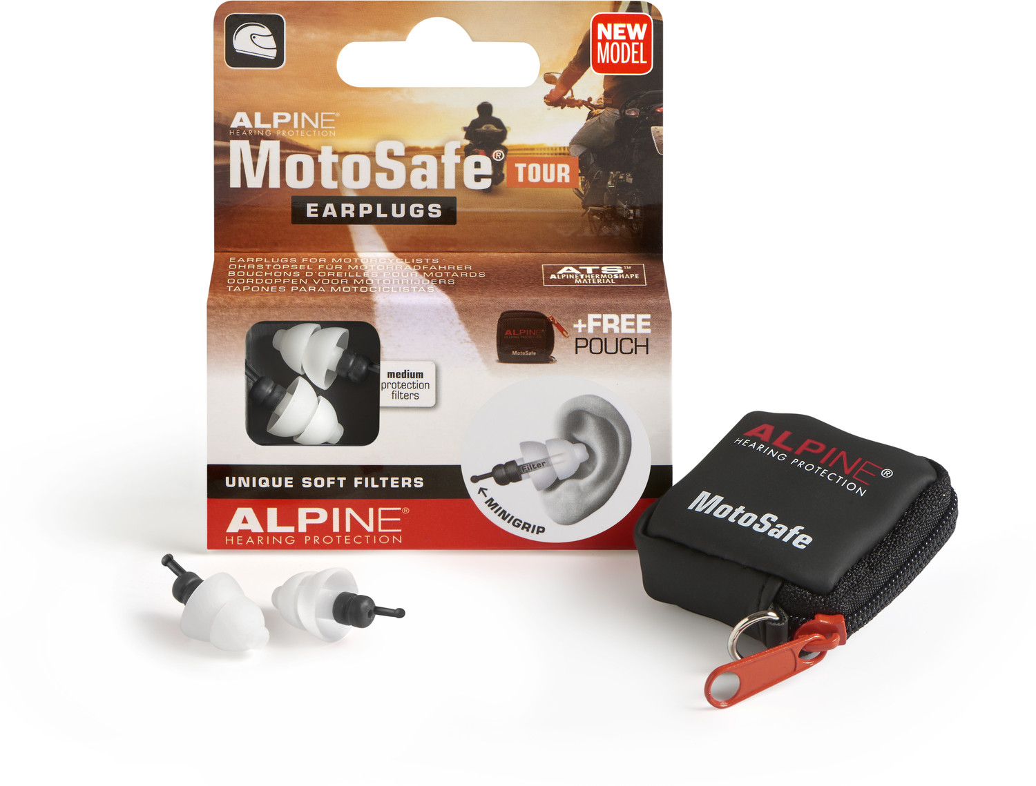 Image of ALPINE MotoSafe Tour Ear Plug (White)