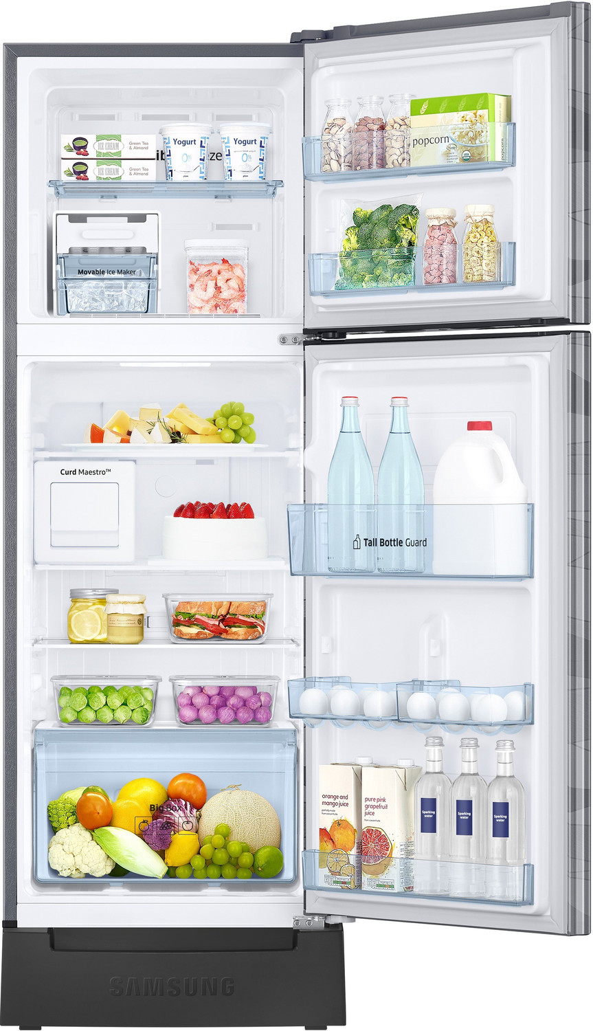 Image of Samsung 244 L Frost Free Double Door 3 Star Convertible Refrigerator with Base Drawer with Curd Maestro
