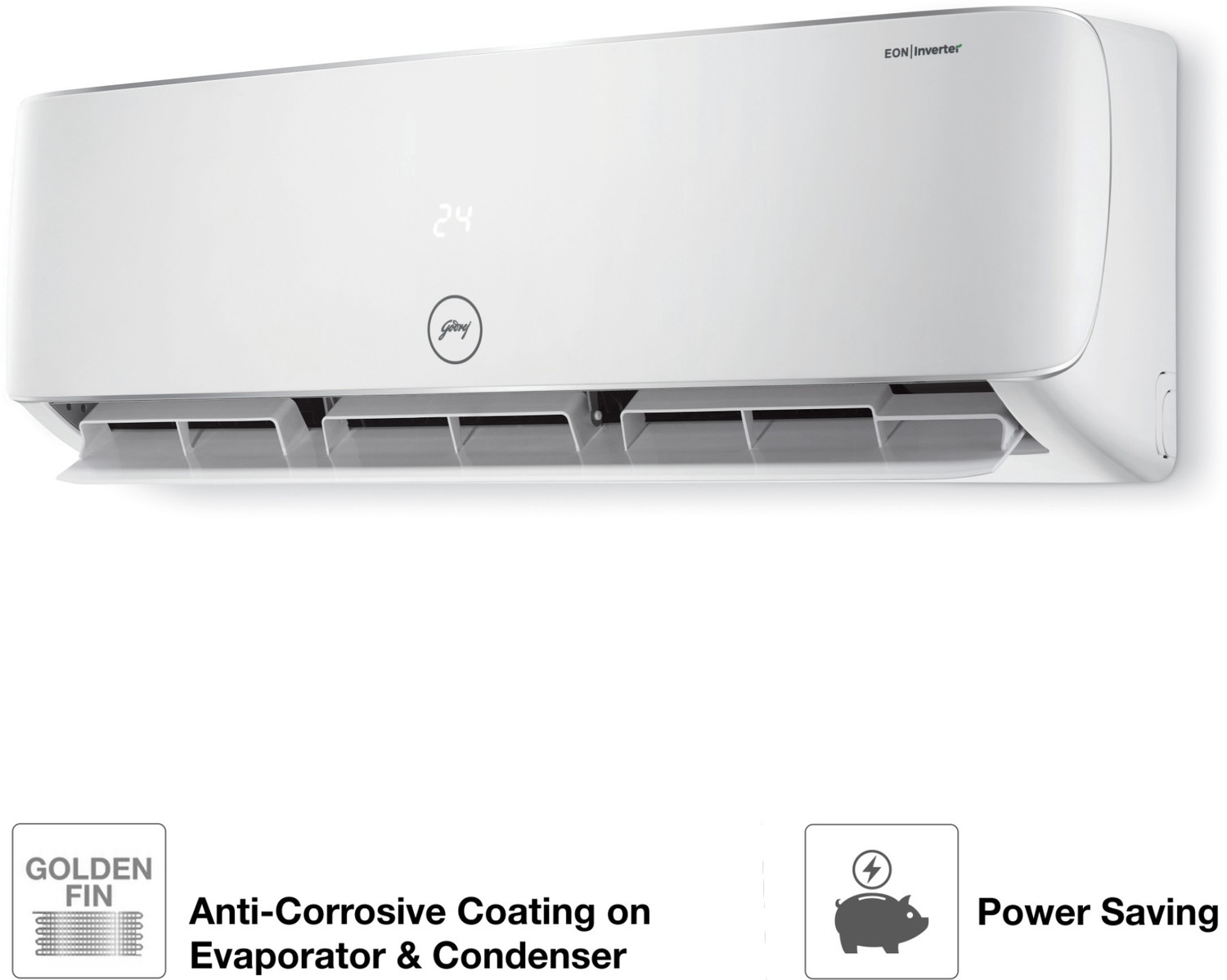 Image of Godrej 1.5 Ton 5 Star Split Inverter AC - White (GIC 18HTC5-WTA, Copper Condenser)