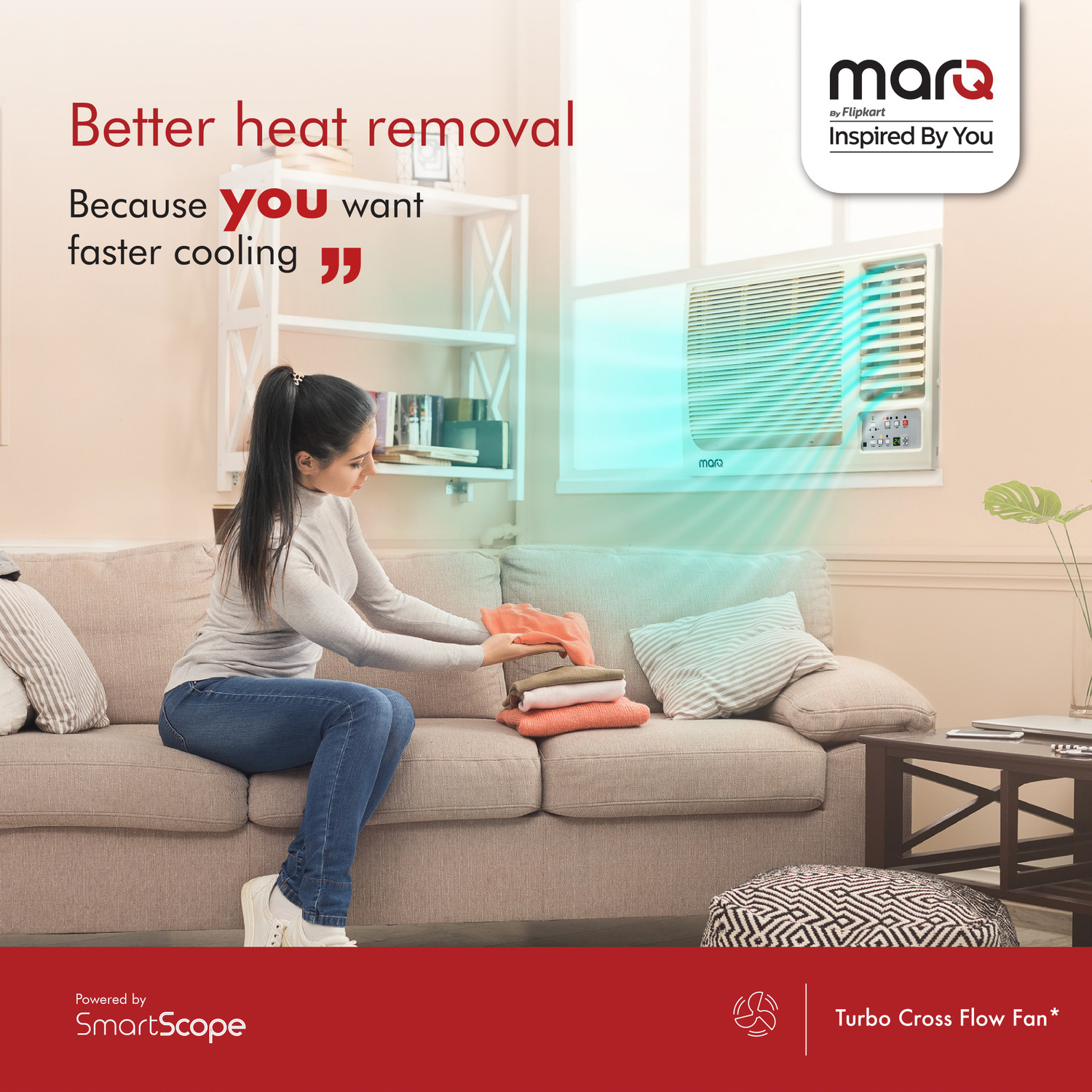 Image of MarQ by Flipkart 1.5 Ton 5 Star Window AC - White