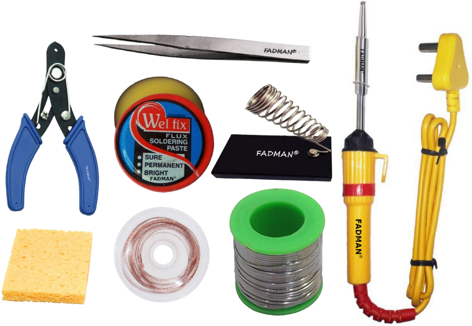 FADMAN BUNDLE SET - 8 SOLDERING IRON 25 W Simple  (Flat Tip)