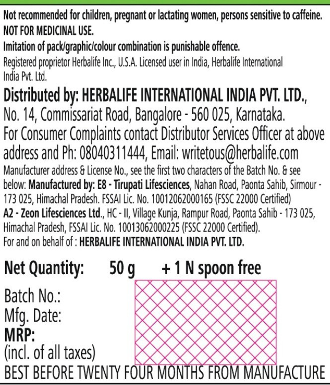 Image of HERBALIFE Afresh Mix Sports Drink