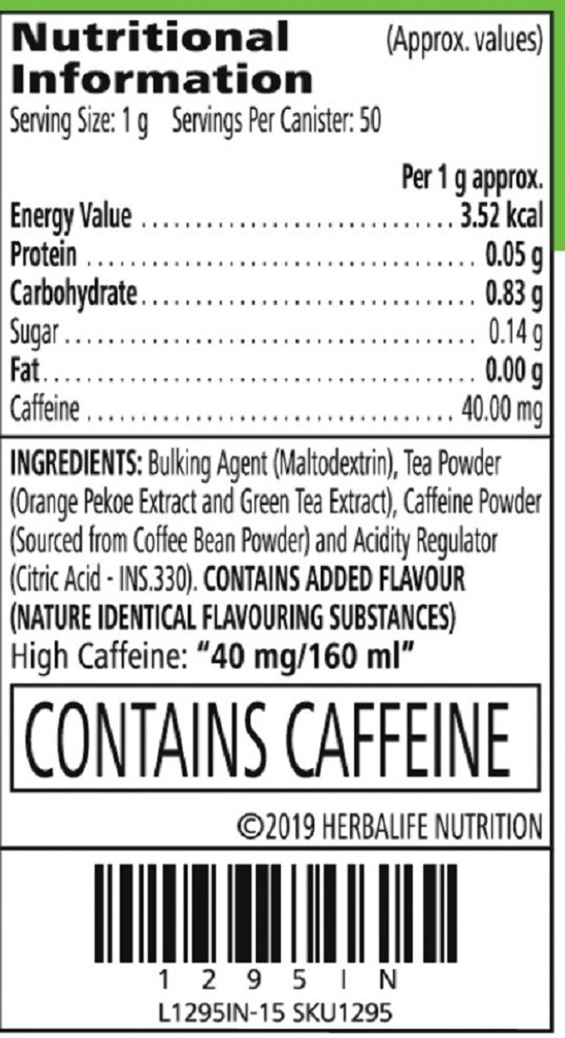 HERBALIFE Afresh Energy Drink Mix Energy Drink (2x50 g, Peach Flavor