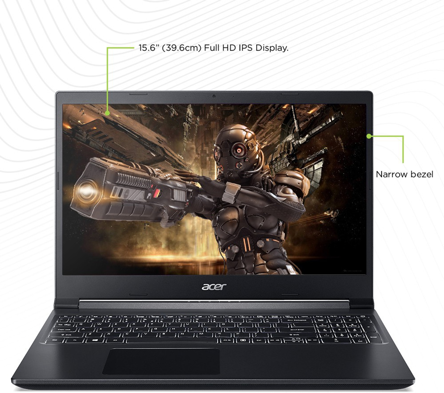 Image of Acer Aspire 7 Intel Core i5 9th Gen 9300H - (8 GB /512 GB SSD /Windows 11 Home /4 GB Graphics /NVIDIA GeForce GTX 1650 /60 Hz) A715-75G-50SA Gaming Laptop