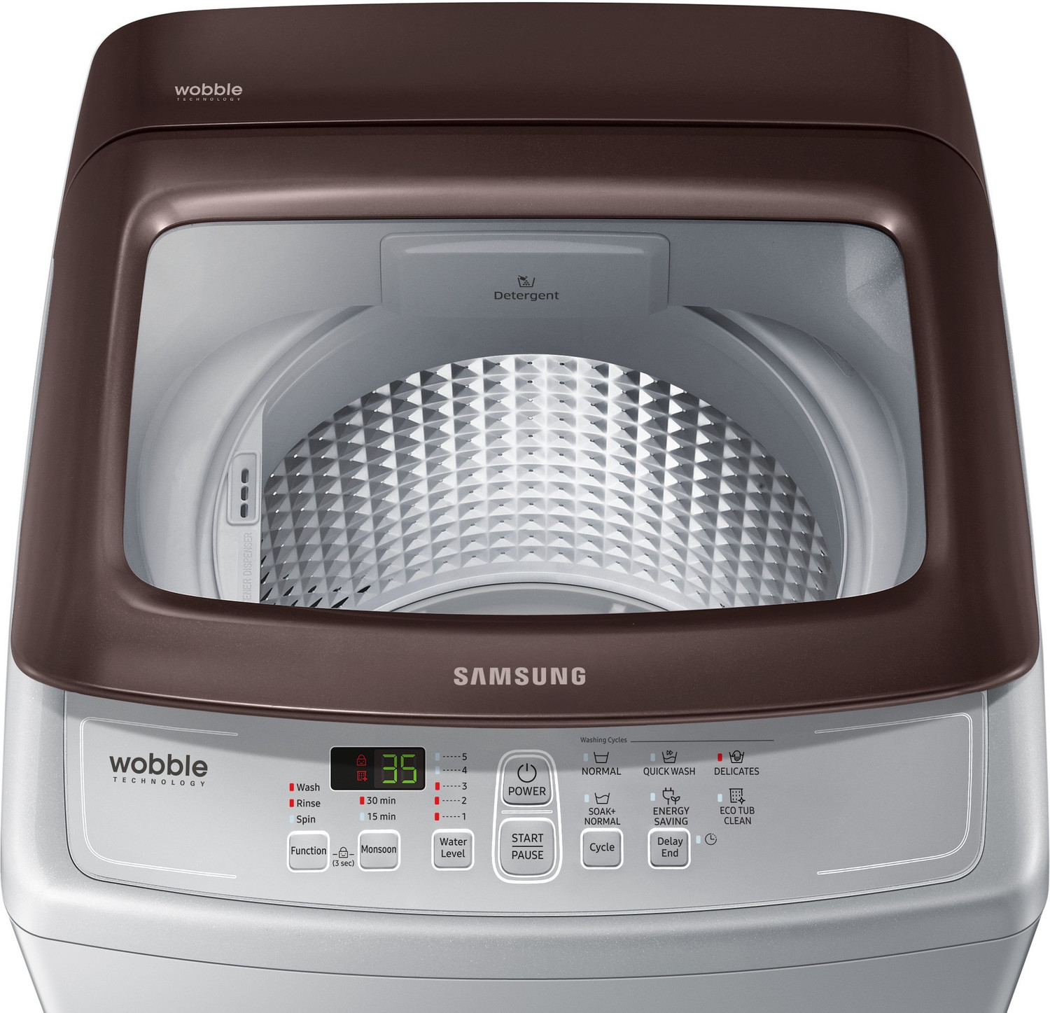 Image of Samsung 6 kg Fully Automatic Top Load Washing Machine Grey
