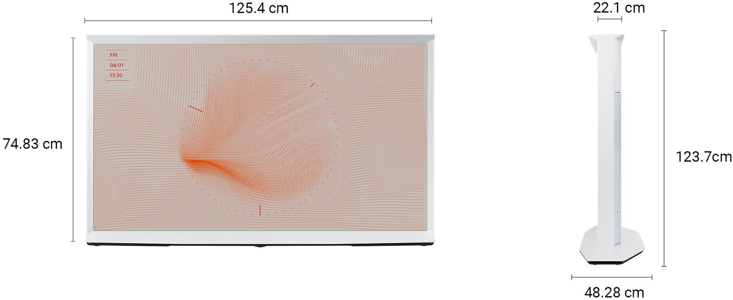 Image of Samsung The Serif Series 138 cm (55 inch) QLED Ultra HD (4K) Smart Tizen TV