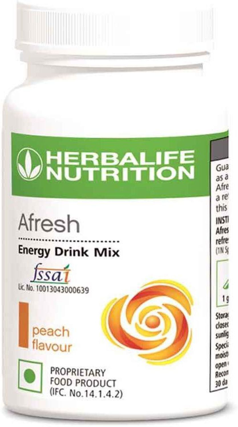 HERBALIFE Afresh Energy Drink Mix Energy Drink (2x50 g, Peach Flavor