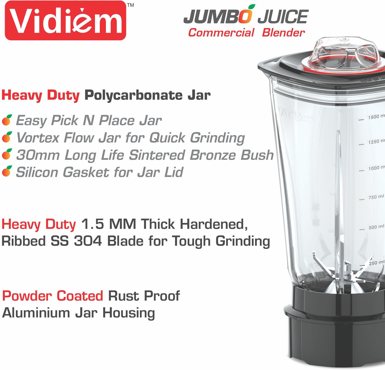 Image of Vidiem Jumbo Juice 1000 W Juicer