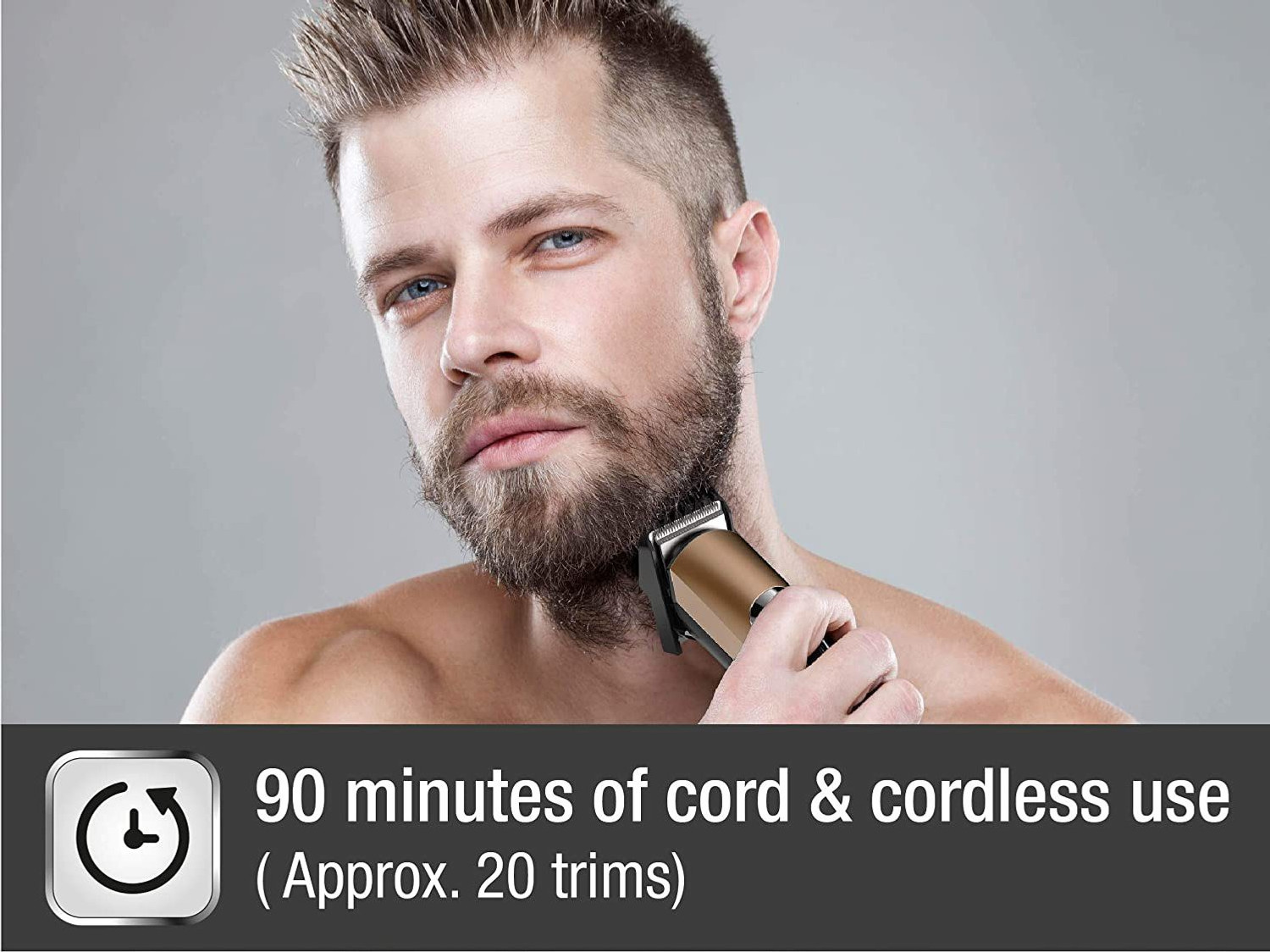 Image of HAVELLS 451 Trimmer 90 min Runtime 10 Length Settings