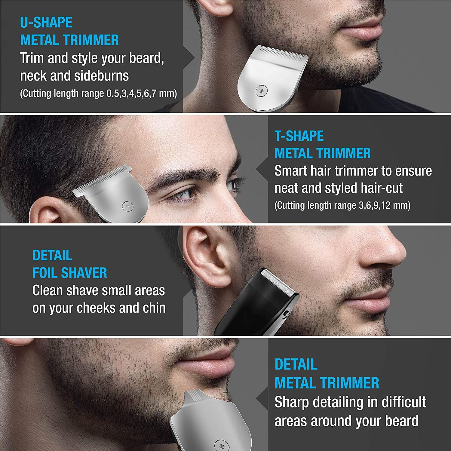 Image of HAVELLS 451 Trimmer 90 min Runtime 10 Length Settings