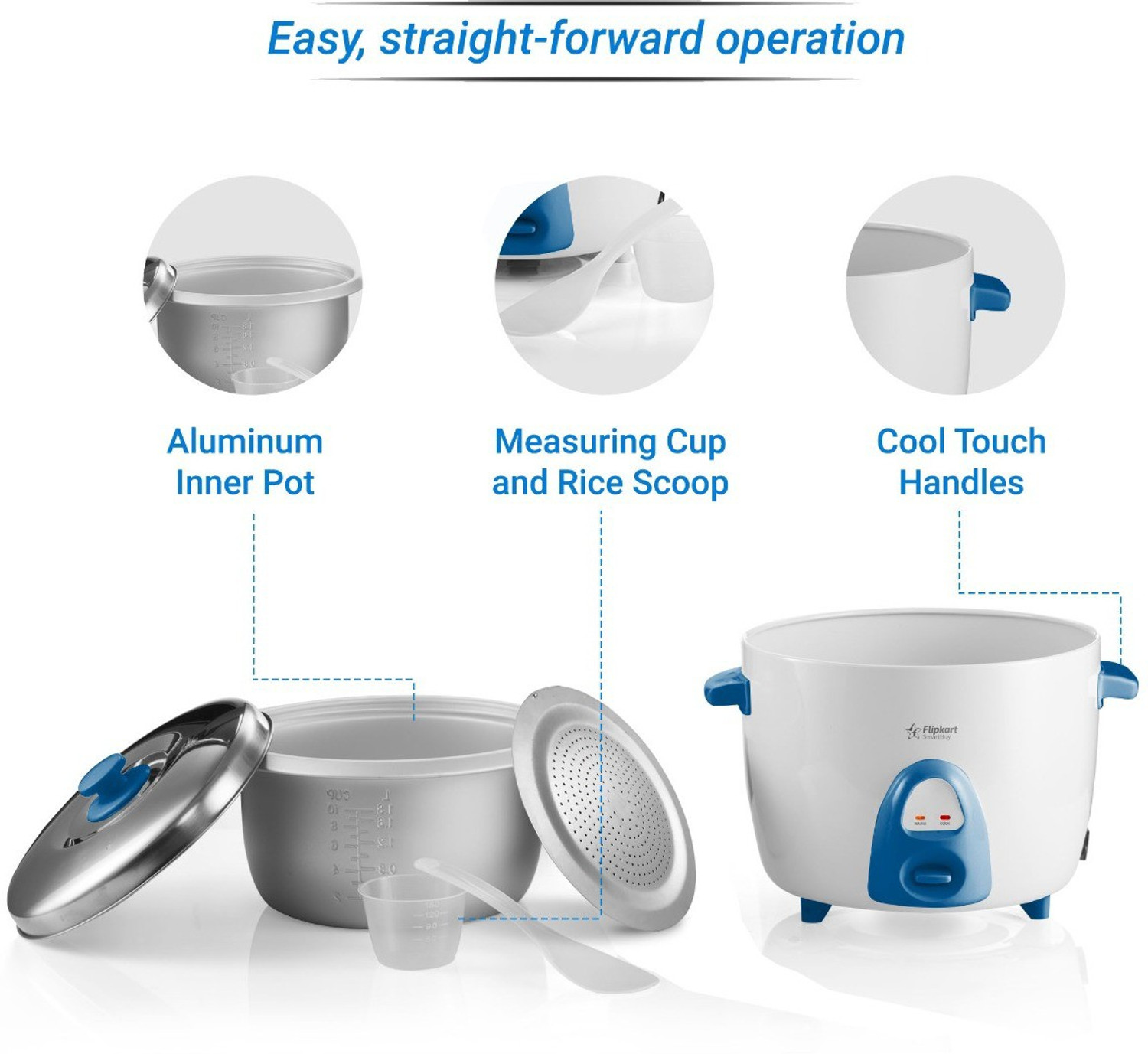 Image of Flipkart SmartBuy CFXB18 Electric Rice Cooker