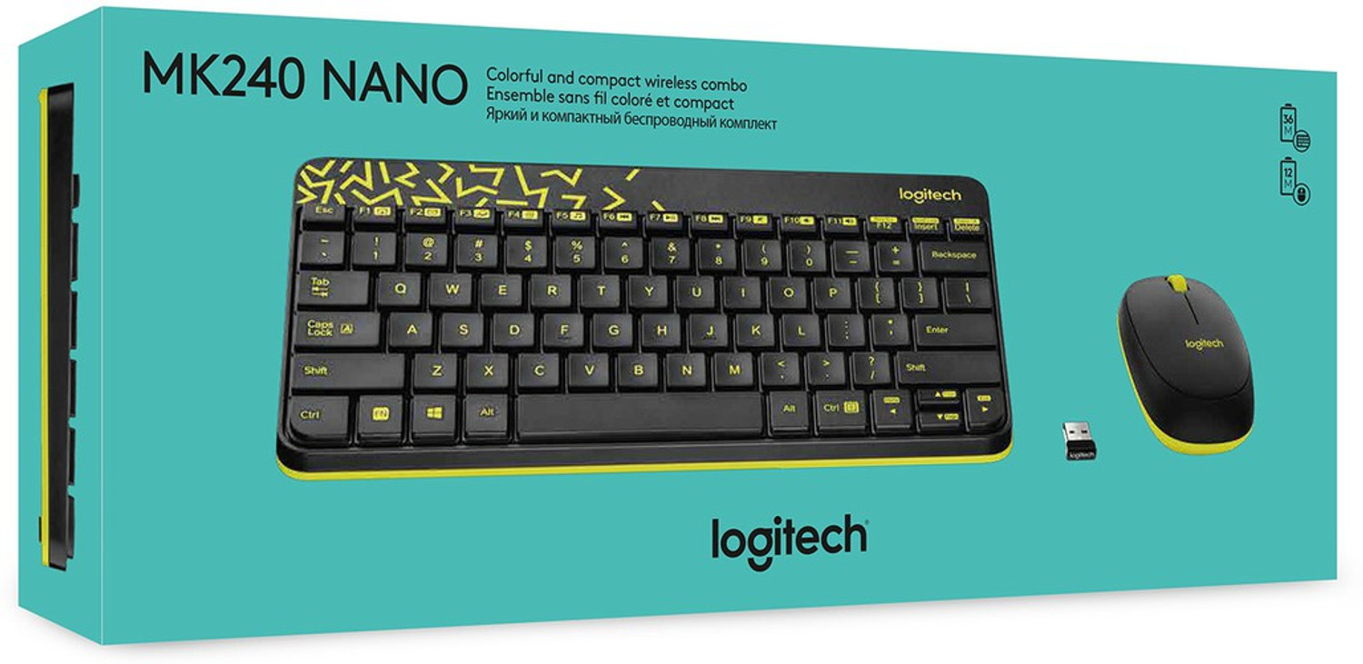 Image of Logitech MK240 Wireless Keyboard and Mouse Combo