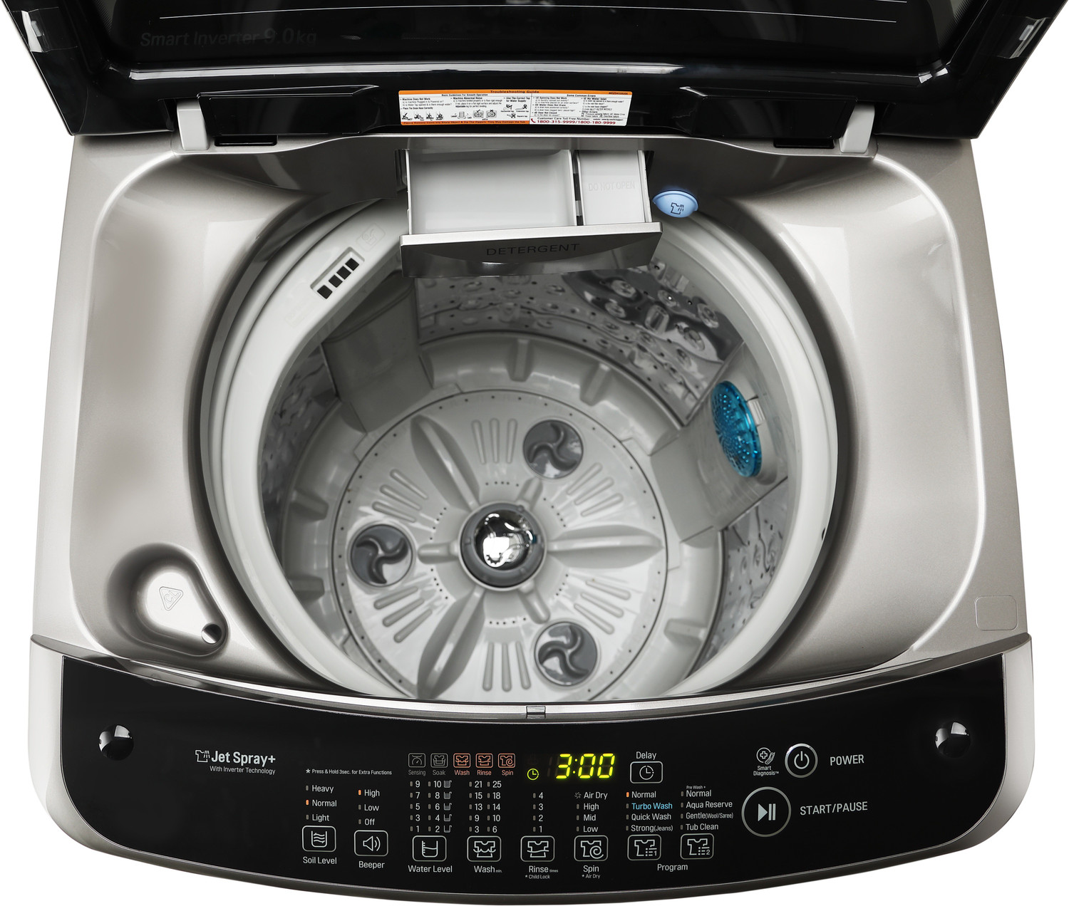 Image of LG 8 kg Fully Automatic Top Load Washing Machine Grey