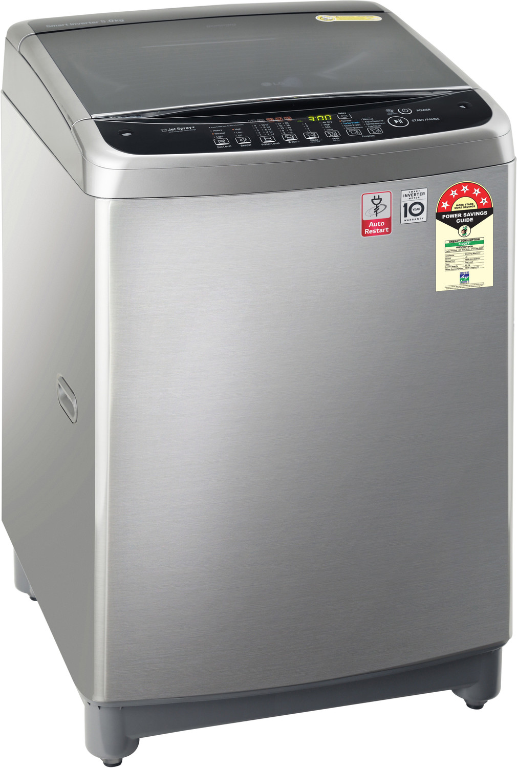 Image of LG 8 kg Fully Automatic Top Load Washing Machine Grey