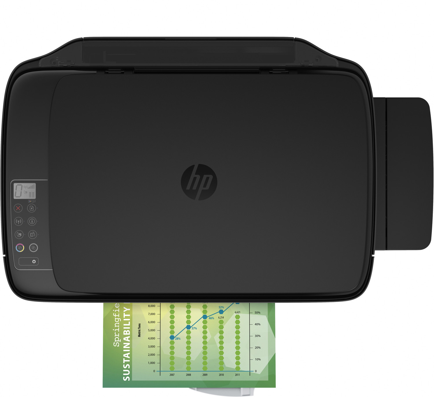 Image of HP ink tank wireless 415 All in one Multi-function WiFi Color Ink Tank Printer with Voice Activated Printing Google Assistant and Alexa (Color Page Cost: 20 Paise | Black Page Cost: 10 Paise)