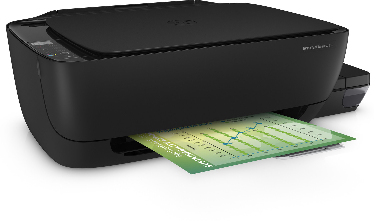 Image of HP ink tank wireless 415 All in one Multi-function WiFi Color Ink Tank Printer with Voice Activated Printing Google Assistant and Alexa (Color Page Cost: 20 Paise | Black Page Cost: 10 Paise)