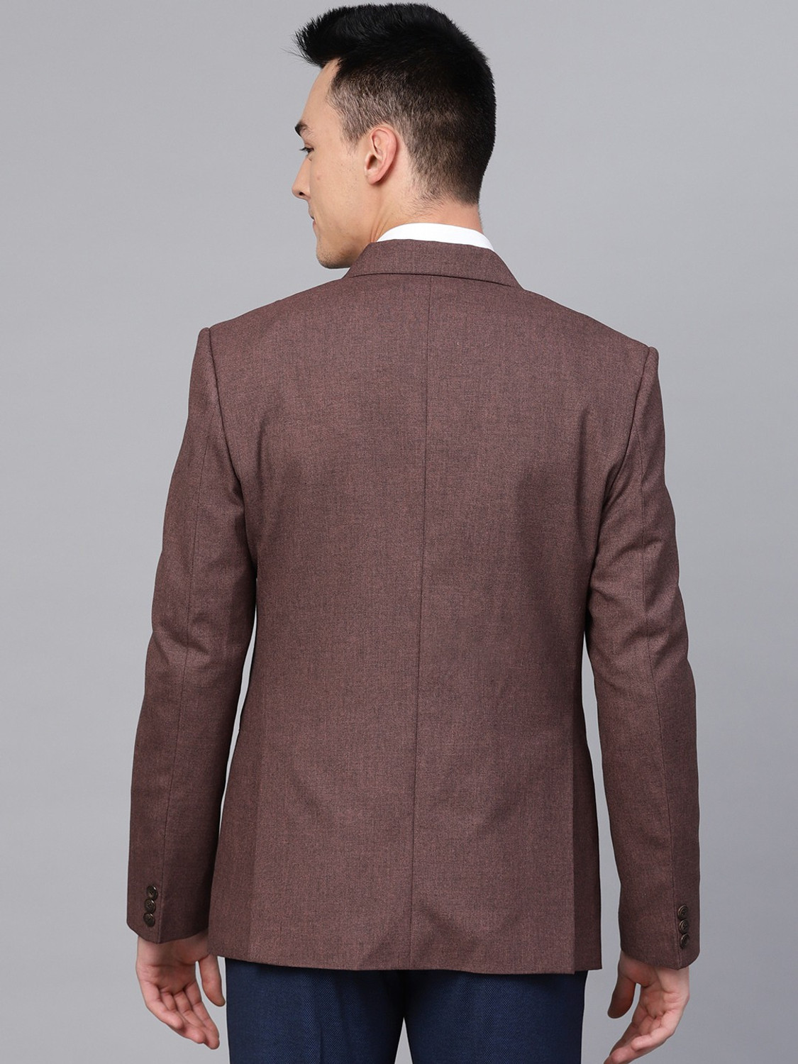 Image of MANQ Self Design Single Breasted Formal, Wedding Men Blazer