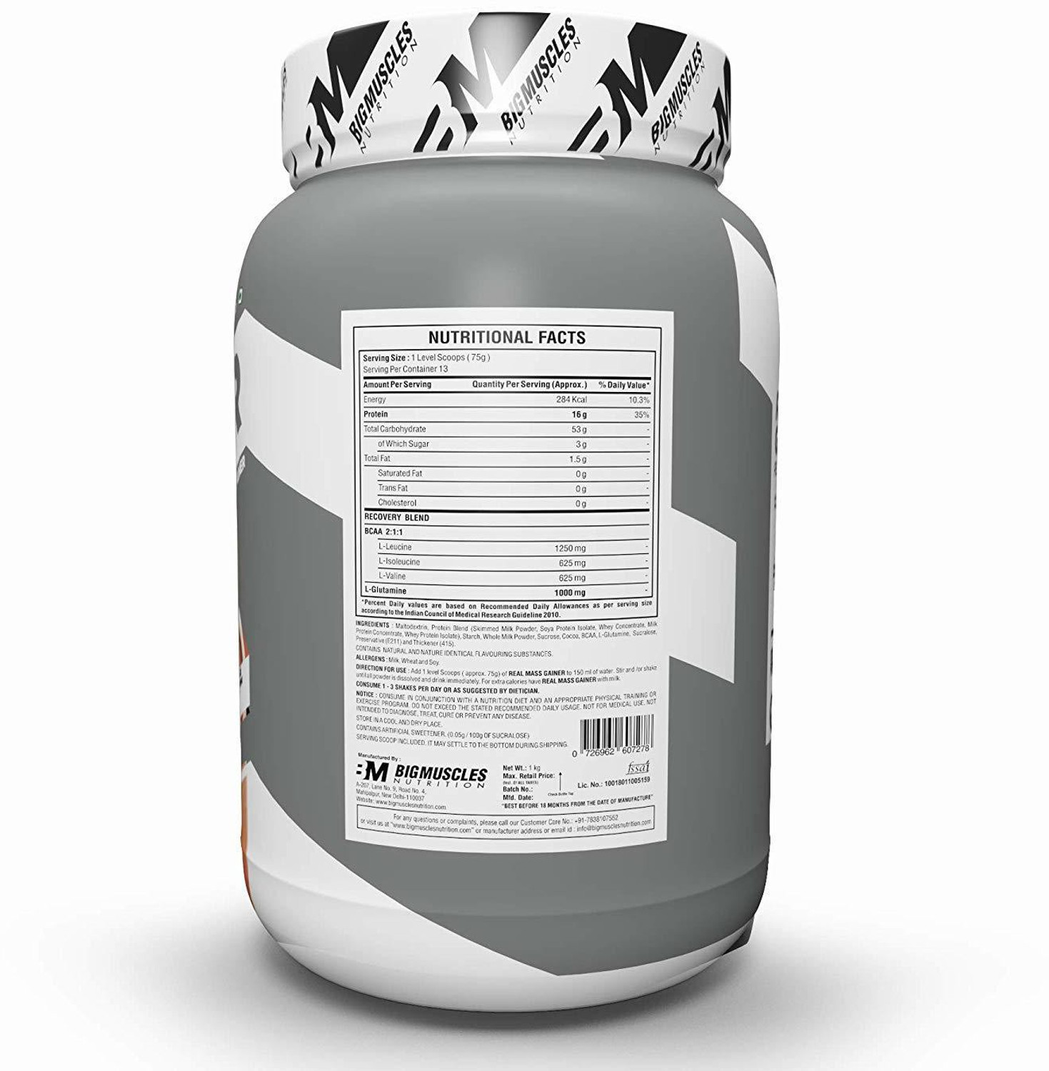 Image of BIGMUSCLES NUTRITION Real Weight Gainers /Mass Gainers