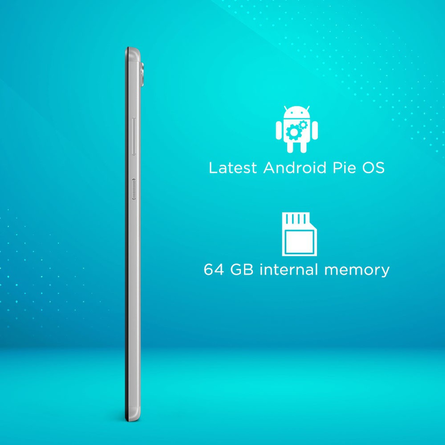 Image of Lenovo Tab M8 (2nd Gen) FHD 4 GB RAM 64 GB ROM 8 inch with Wi-Fi Only MediaTek Helio P22T Octa Core (2.3 GHz) Tablet (Platinum Grey)