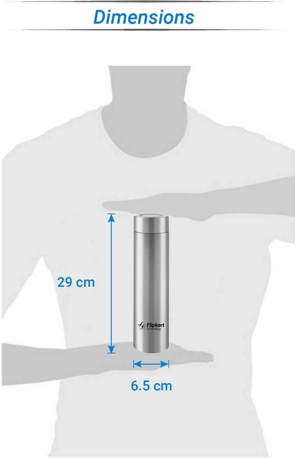 Image of Flipkart SmartBuy Classic 950 ml Steel Bottle