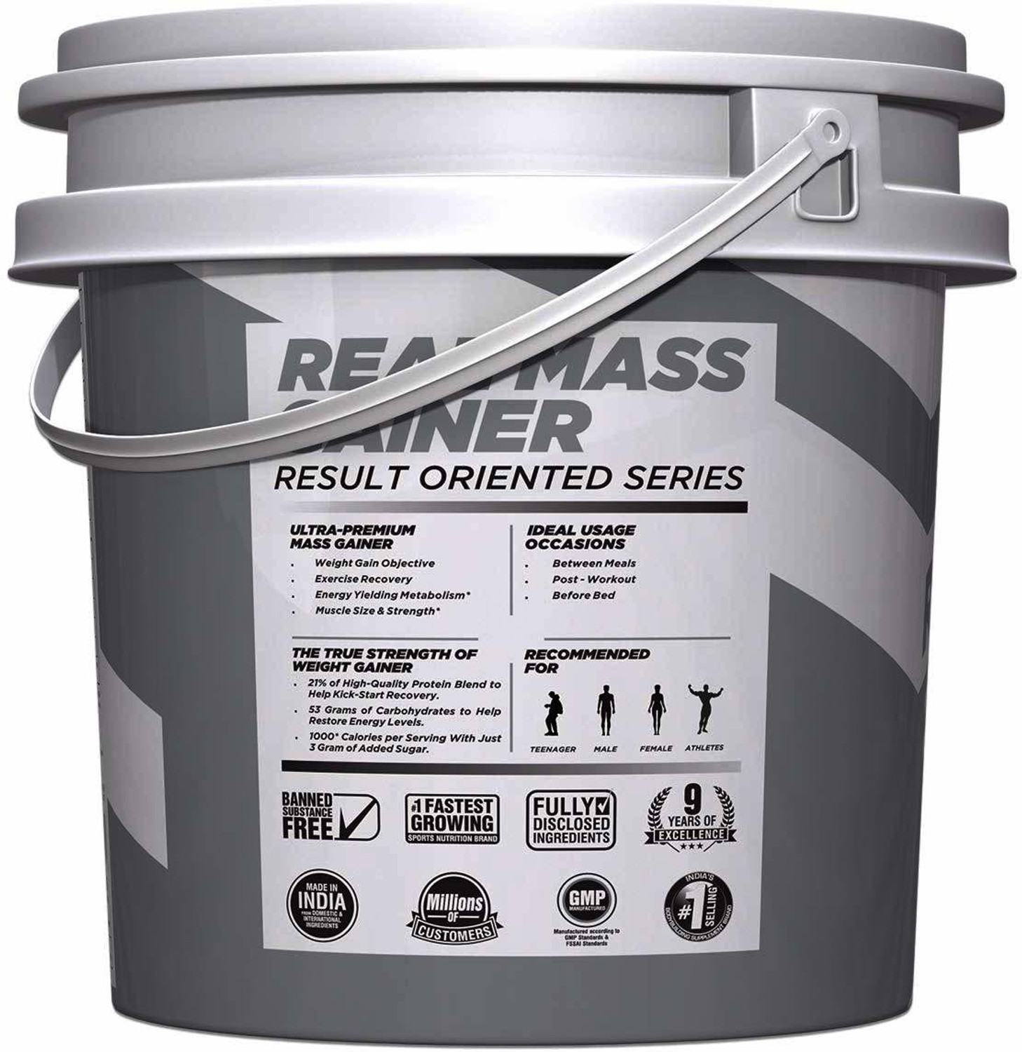 Image of BIGMUSCLES NUTRITION Real Weight Gainers /Mass Gainers