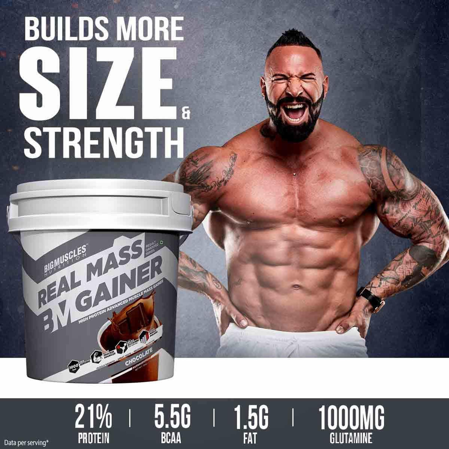 Image of BIGMUSCLES NUTRITION Real Weight Gainers /Mass Gainers